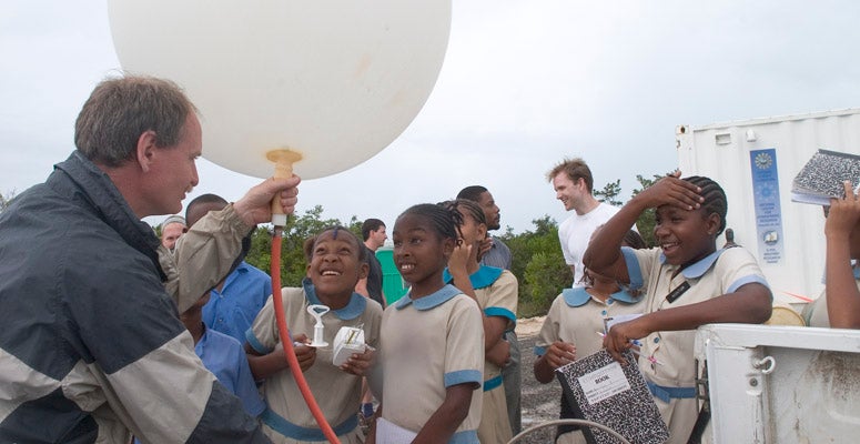 Students in Ghana during the RICO field campaign